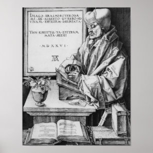 Erasmus von Rotterdam von Rotterdam, 1526 Poster
