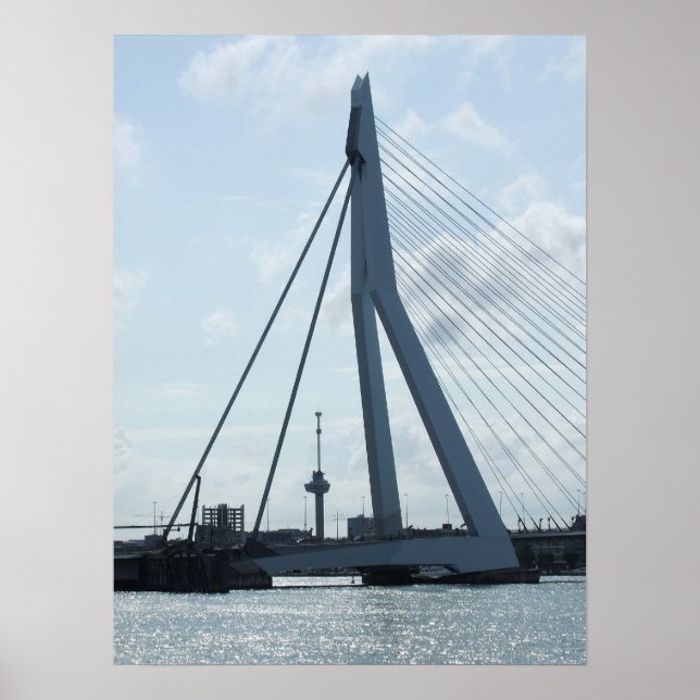 Erasmusbrug en Euromast Poster (Vorne)