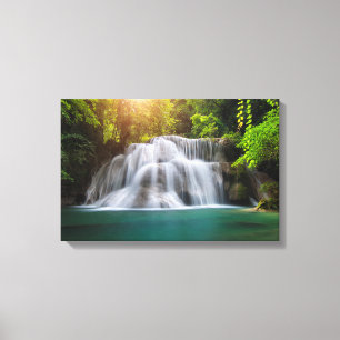 Erawan Wasserfall   Kanjanaburi Thailand Leinwanddruck