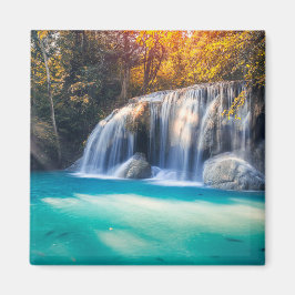 Erawan Waterfall in Kanjanaburi Province Thailand  Magnet