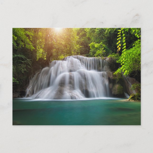 Erawan Waterfall | Kanjanaburi Thailand Postkarte (Vorderseite)