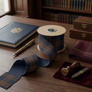 Erb-Plaid Burgunder-Tartan Luxus-Altes-Geld-Stil Satinband