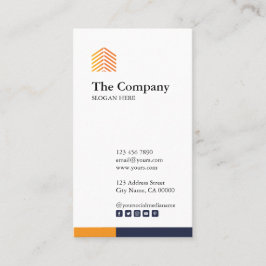 Erbauer-Architekt vertikales SozialbusinessCard Visitenkarte