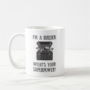Erbauer-Heimwerker-Verlegenheit es Kaffeetasse