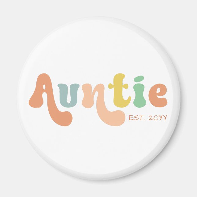 Erbaute Tante | Geschenke für Tante Magnet (Vorne)