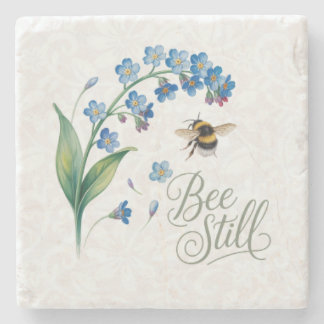 Erbe | Bee Still Botanische Marmor - Aquarell Steinuntersetzer