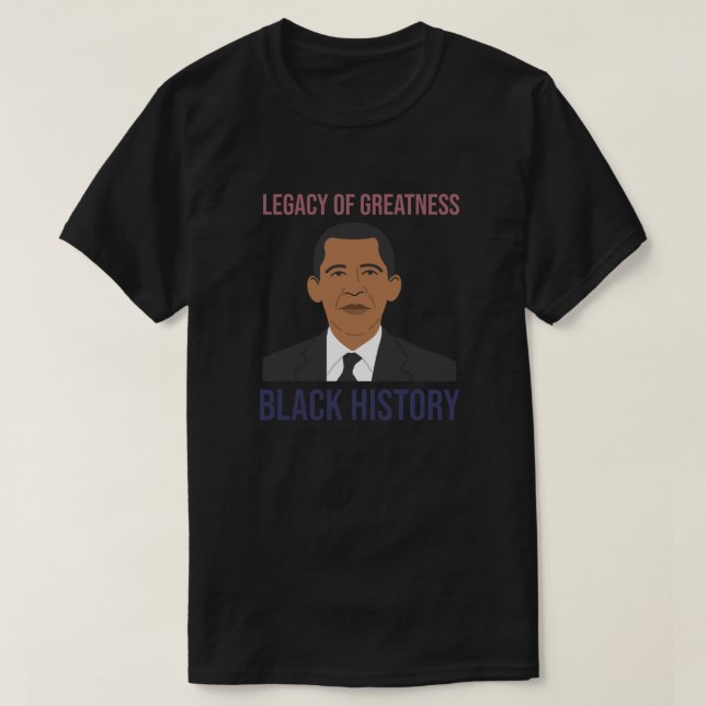 Erbe der Großzügigkeit: Schwarze Geschichte T-Shirt (Design vorne)