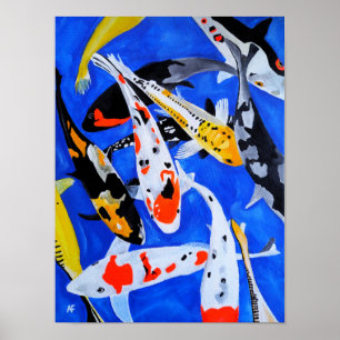 Erbe der japanischen Koi-Malerei von Alfred Fox Poster