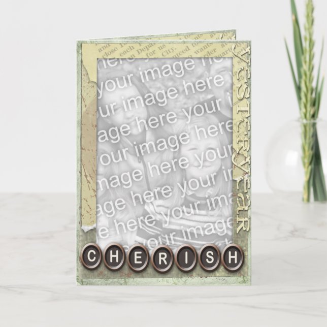 Erbe Foto Gruß Karte (Vorderseite)