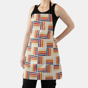 Erbe Gitter Quilt nahtloses Muster Schürze