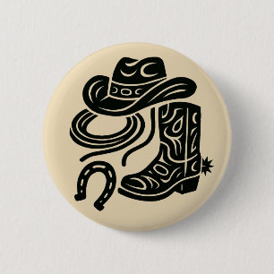 Erbe in Leder Button