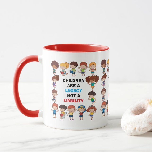 "Erbe keine Belastung" Tasse (Mit Donut)