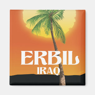 Erbil Iraq Travel Poster Magnet