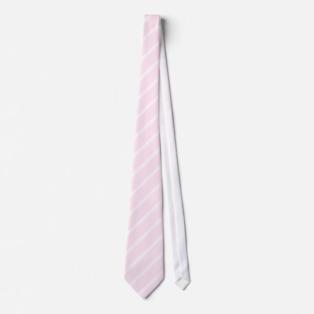 Erblassen Sie - rosa diagonale Streifen Krawatte (Vorderseite)