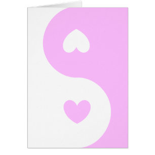 Erblassen Sie - rosa Herz Ying Yang
