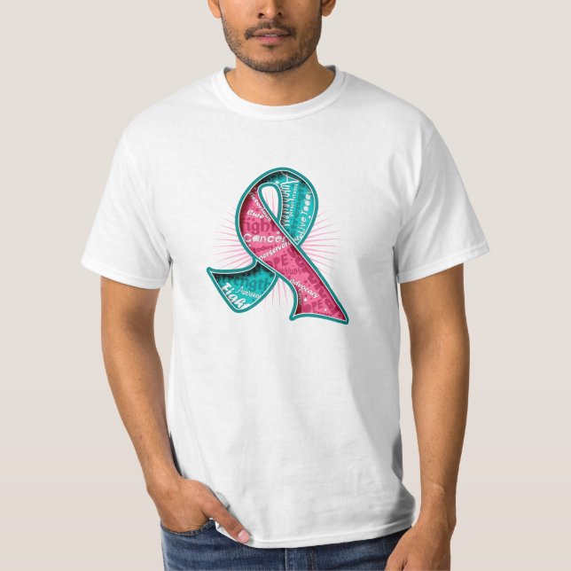 Erbliches Brustkrebs-Slogan-Wasserzeichen-Band T-Shirt (Vorderseite)