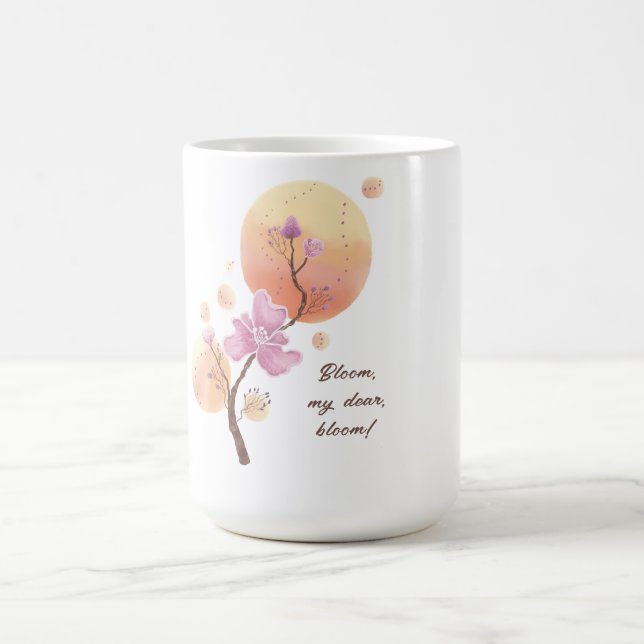 erblühende Blume Muttertag Kaffeetasse (Mittel)