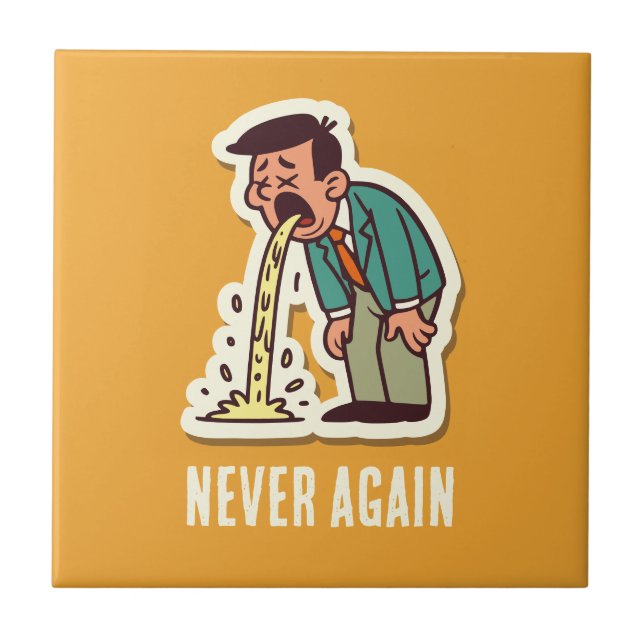 Erbrechen Fliese (Vorderseite)