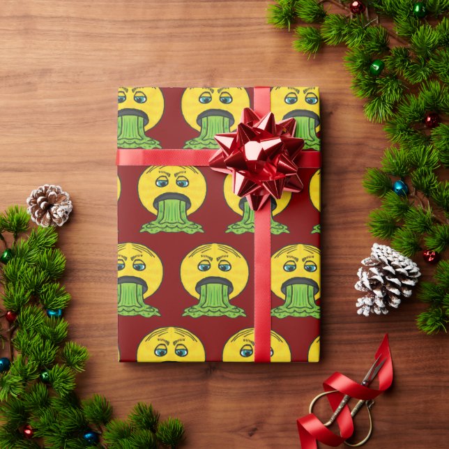 Erbrechen Geschenkpapier (Feiertagsgeschenk)