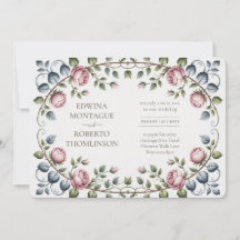 Erbschaft Horizontale viktorianische Rosenhochzeit