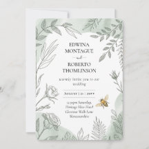 Erbschaft Salbei Botanische Biene Hochzeit