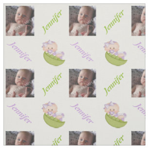 Erbse im jungen Mädchen-Lavendel-Kinderzimmer Stoff