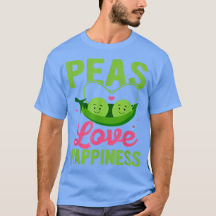 Erbse Liebe Glück Veggie Funny Veganism T-Shirt