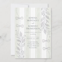 Erbseiden-Botanisches Band Line Bows Hochzeit