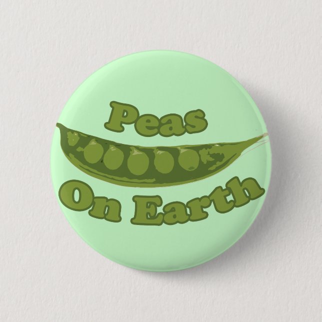 Erbsen auf Erden Button (Vorderseite)
