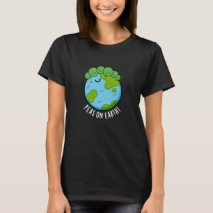 Erbsen auf Erden Funny Veggie Peace Pub Dark BG T-Shirt