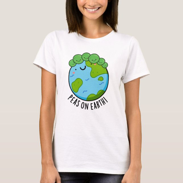 Erbsen auf Erden Funny Veggie Peace Pub T-Shirt (Vorderseite)