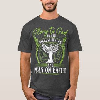 Erbsen auf Erden, Veganer Christlicher Veganismus T-Shirt
