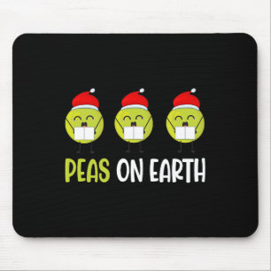 Erbsen auf Erden Weihnachten Mousepad