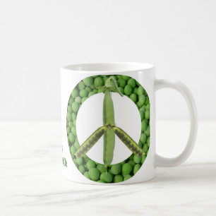Erbsen auf ErdTasse Kaffeetasse