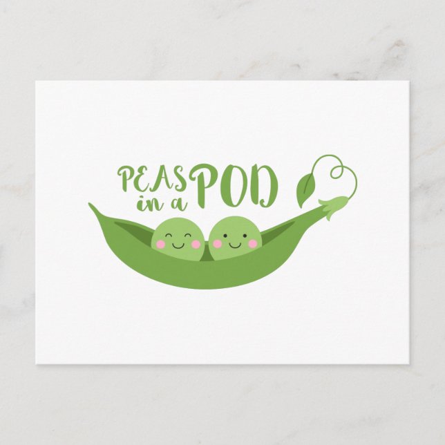 Erbsen in einem Rohzustand Postkarte (Vorderseite)
