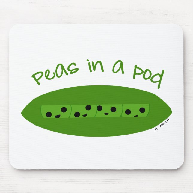 Erbsen in einer Hülse (PS durch lil kolohe Mousepad (Vorne)