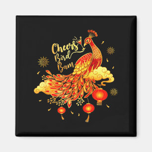 Erbsen Mahjong Prost Vogel Bam Chinesisches Mah-Jo Magnet