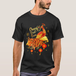 Erbsen Mahjong Prost Vogel Bam Chinesisches Mah-Jo T-Shirt