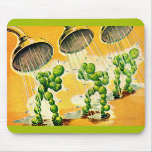 Erbsen mit Duschen Mousepad