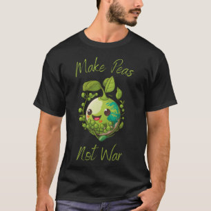 Erbsen nicht Krieg Vegan Vegetarisches Pflanzenglu T-Shirt