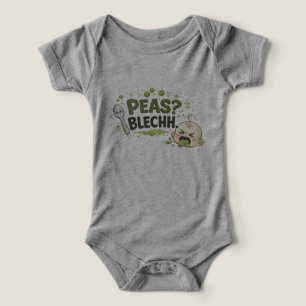 Erbsen? Pfui. Grumpy Baby Mealtime Bodysuit