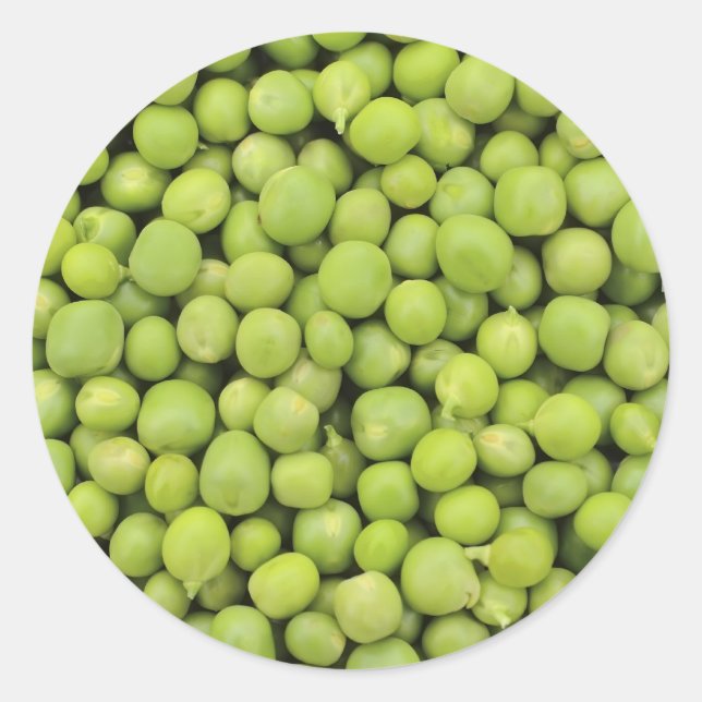 Erbsen/Pisum sativum Runder Aufkleber (Vorderseite)