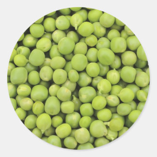 Erbsen/Pisum sativum Runder Aufkleber