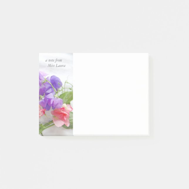 Erbsen Post-it Klebezettel (Vorderseite)