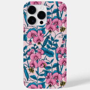 Erbsen und Hummeln, süß, rosa und blau Case-Mate iPhone 14 Pro Max Hülle