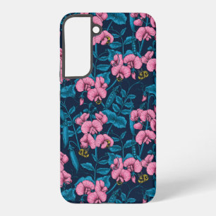 Erbsen und Hummeln, süß, rosa und blau Samsung Galaxy Hülle