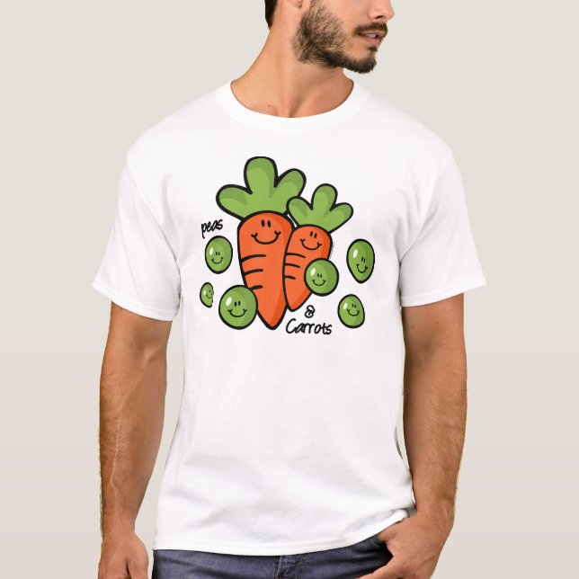 Erbsen und Karotten T-Shirt (Vorderseite)