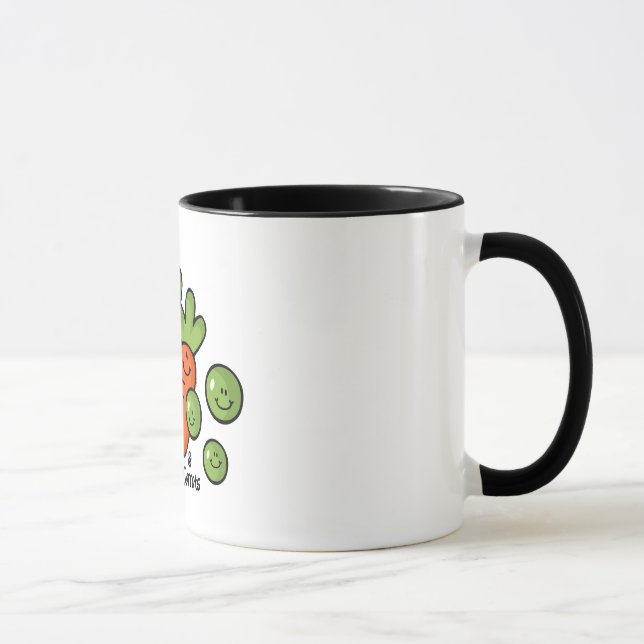 Erbsen und Karotten Tasse (Rechts)