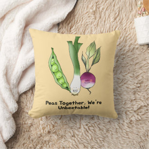 Erbsen und Veggie Die besten Freunde Pub Kissen
