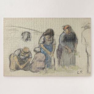 Erbsenernter (1880) von Camille Pissarro
